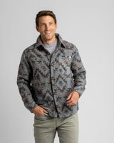 Men's Shay Faux Wool Button Down Jacket - LIV Outdoor