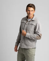 Men's Bear Pebbled Fleece Shirt Jacket - LIV Outdoor