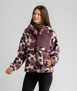 Women's Tara Jersey Lined  Snap-Up Pullover in Print - LIV Outdoor