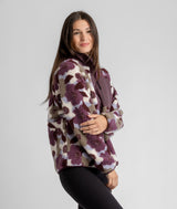 Women's Tara Jersey Lined  Snap-Up Pullover in Print - LIV Outdoor