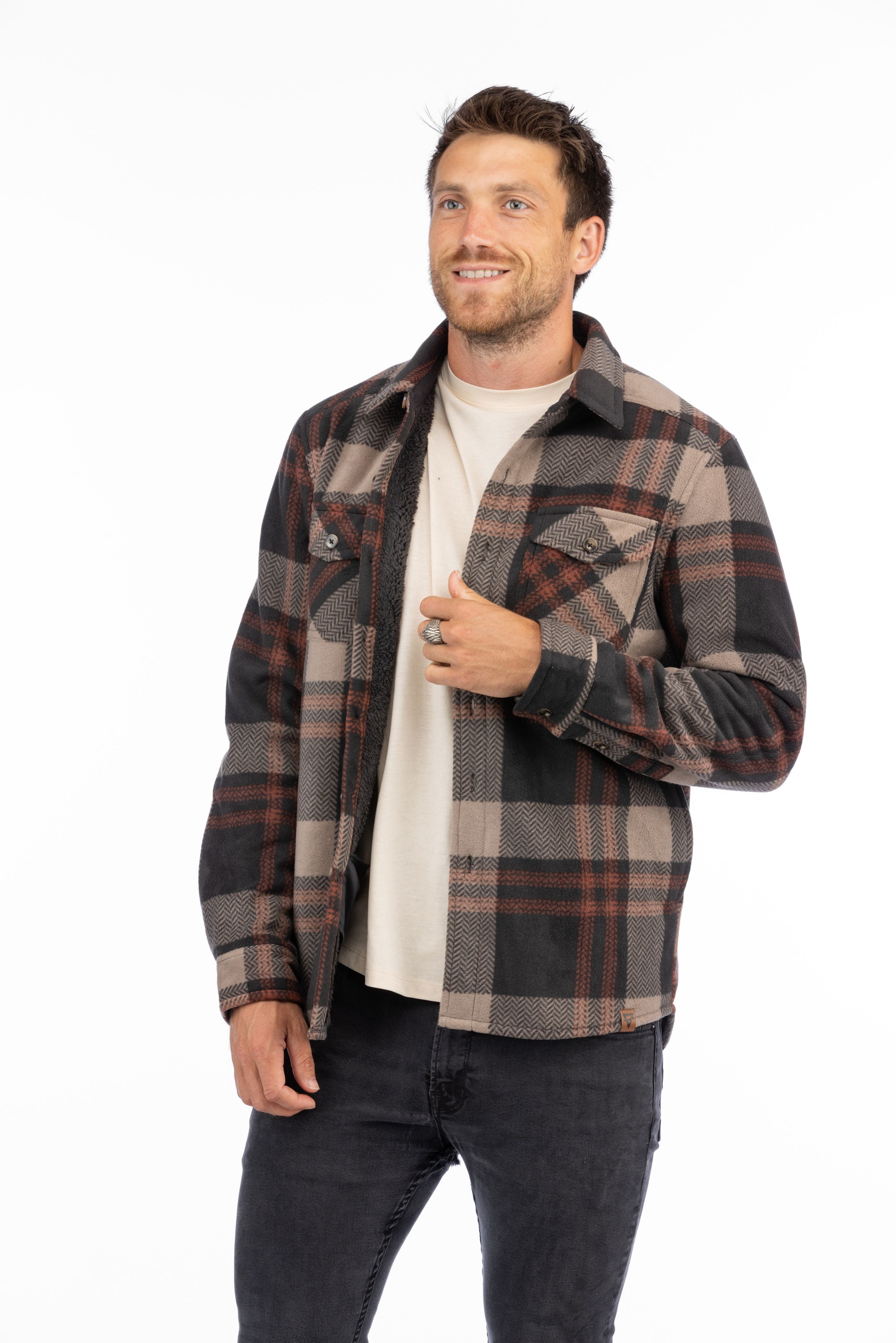 Men's Koda Sherpa Lined Shirt Jacket - LIV Outdoor