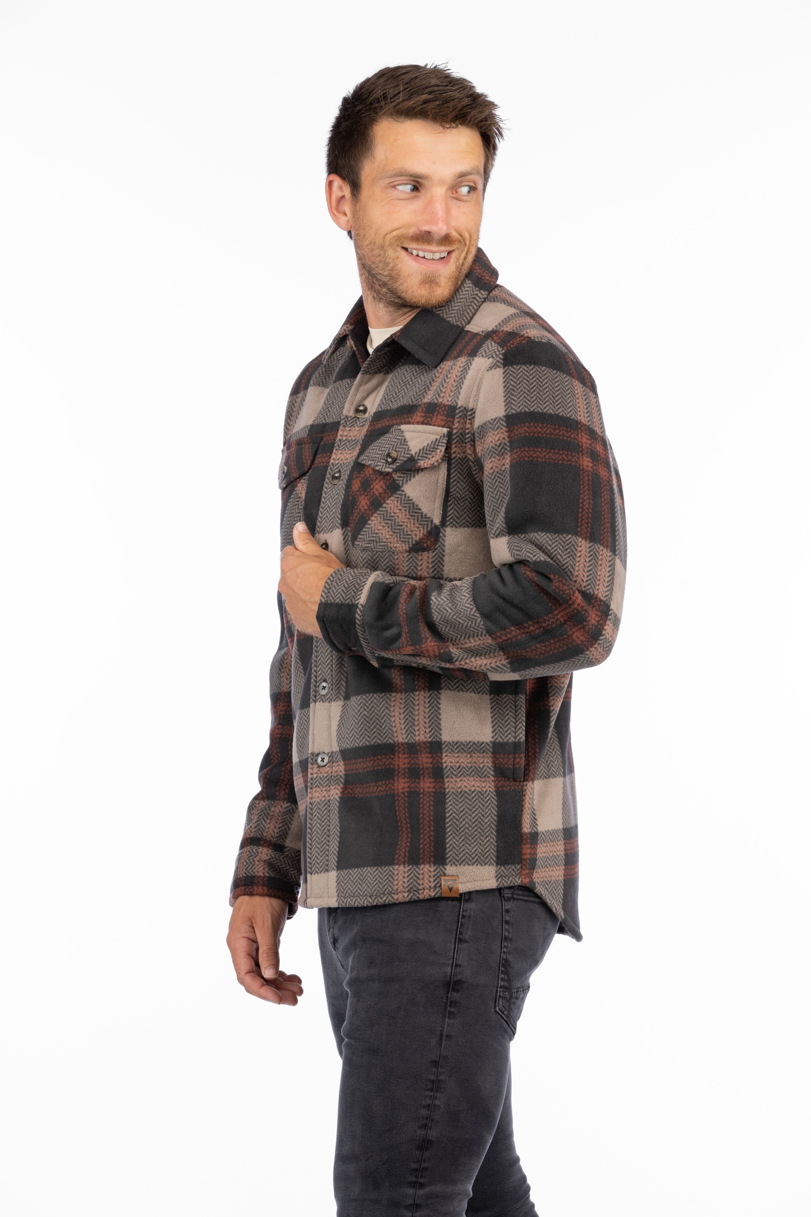 Men's Koda Sherpa Lined Shirt Jacket - LIV Outdoor