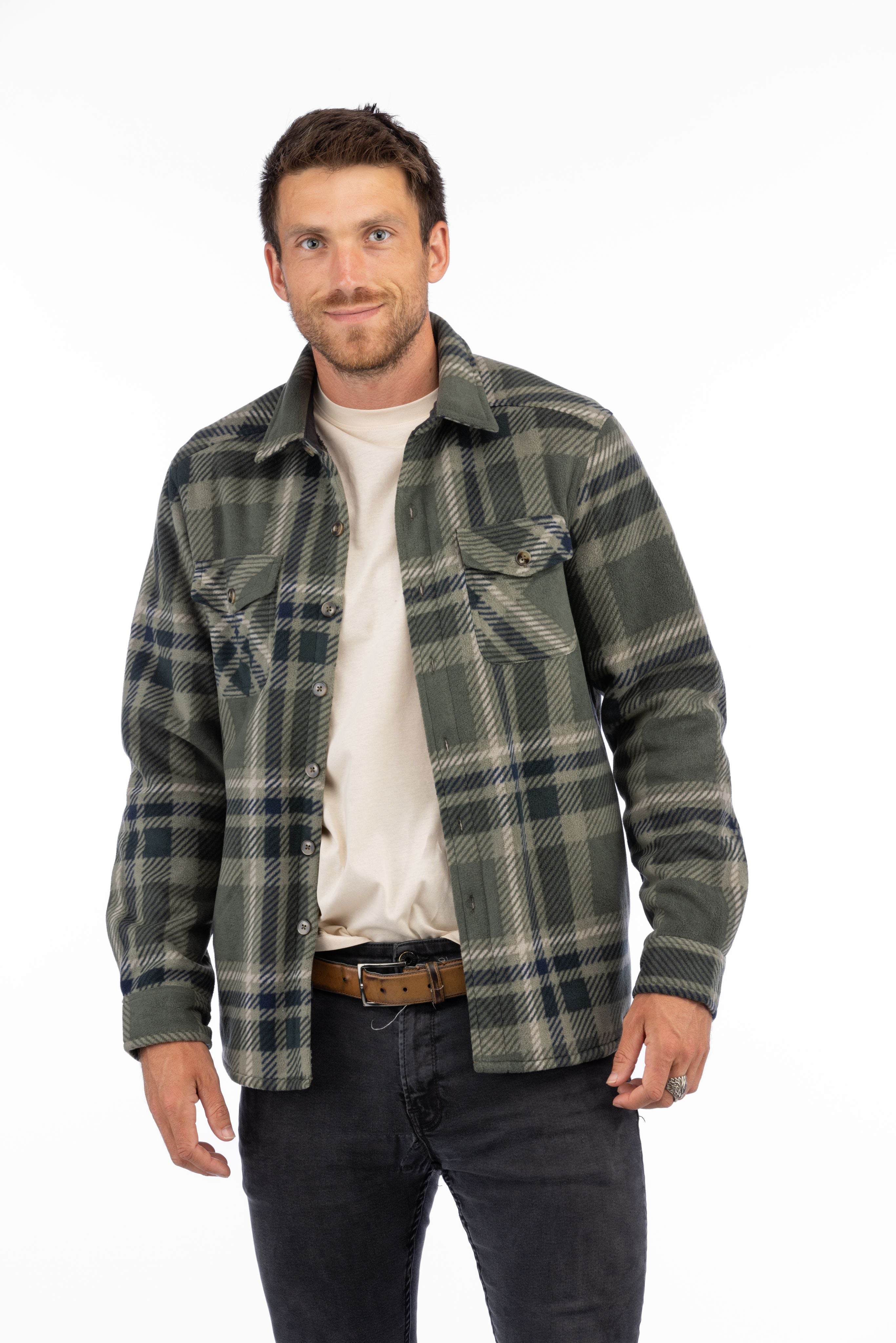 Men's Koda Sherpa Lined Shirt Jacket - LIV Outdoor