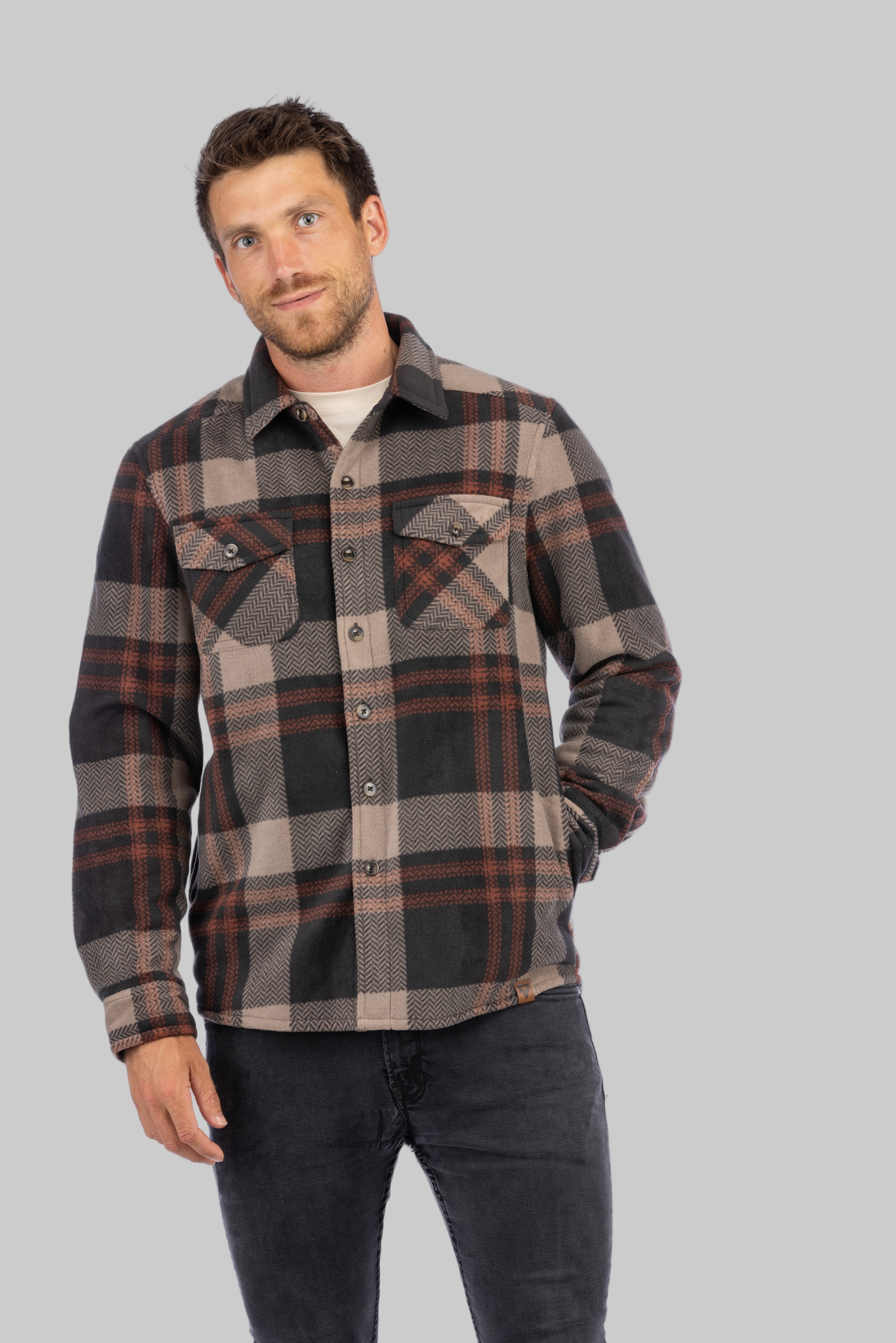 Men's Koda Sherpa Lined Shirt Jacket - LIV Outdoor