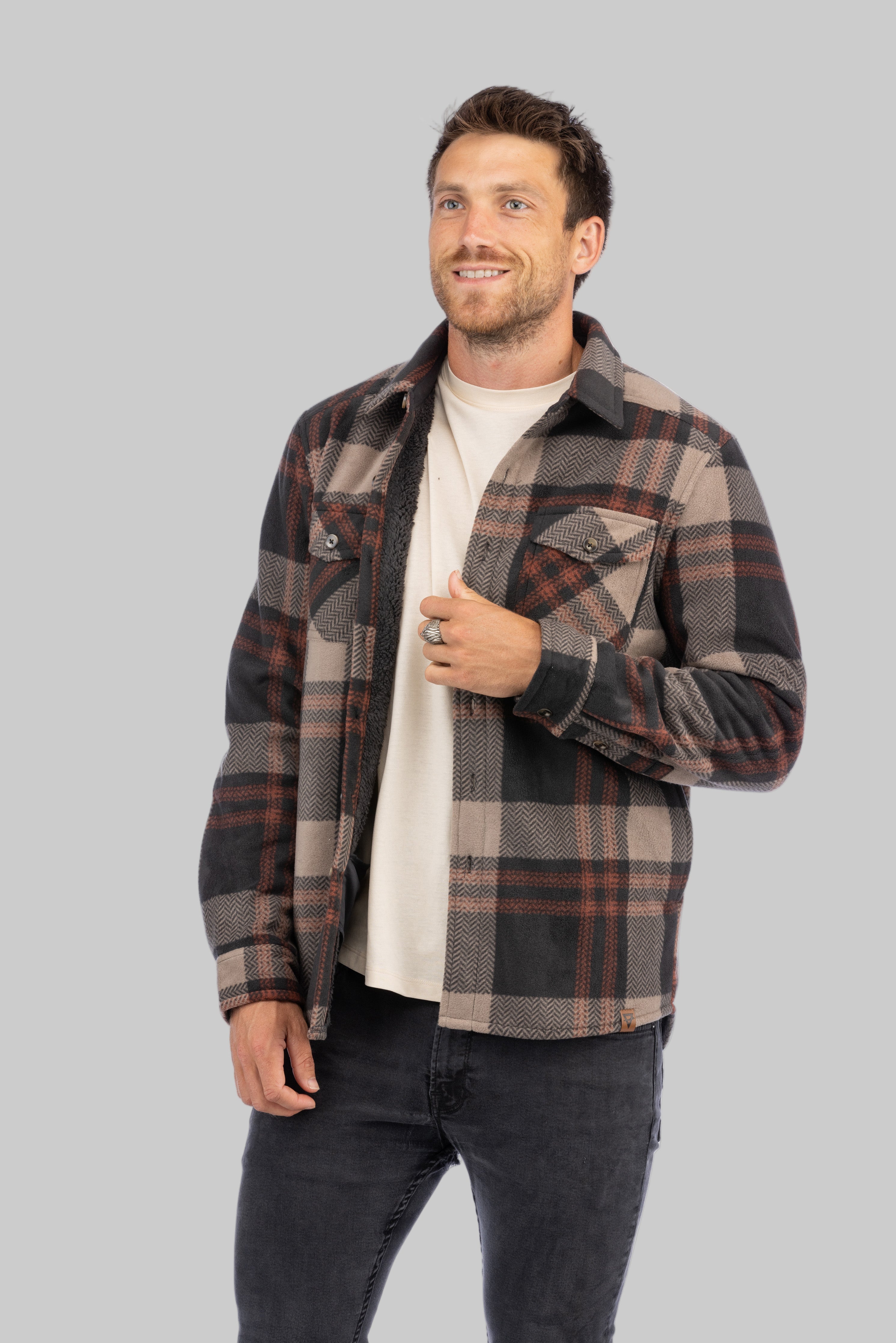 Men's Koda Sherpa Lined Shirt Jacket - LIV Outdoor