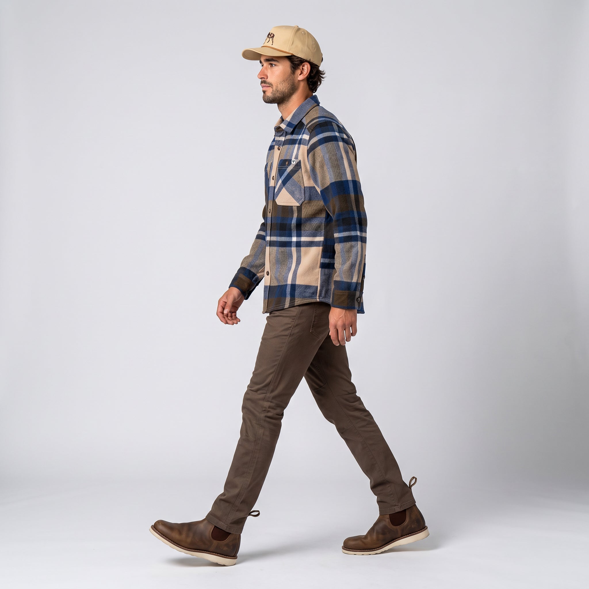 Men's Shay Faux Wool Button Down Jacket