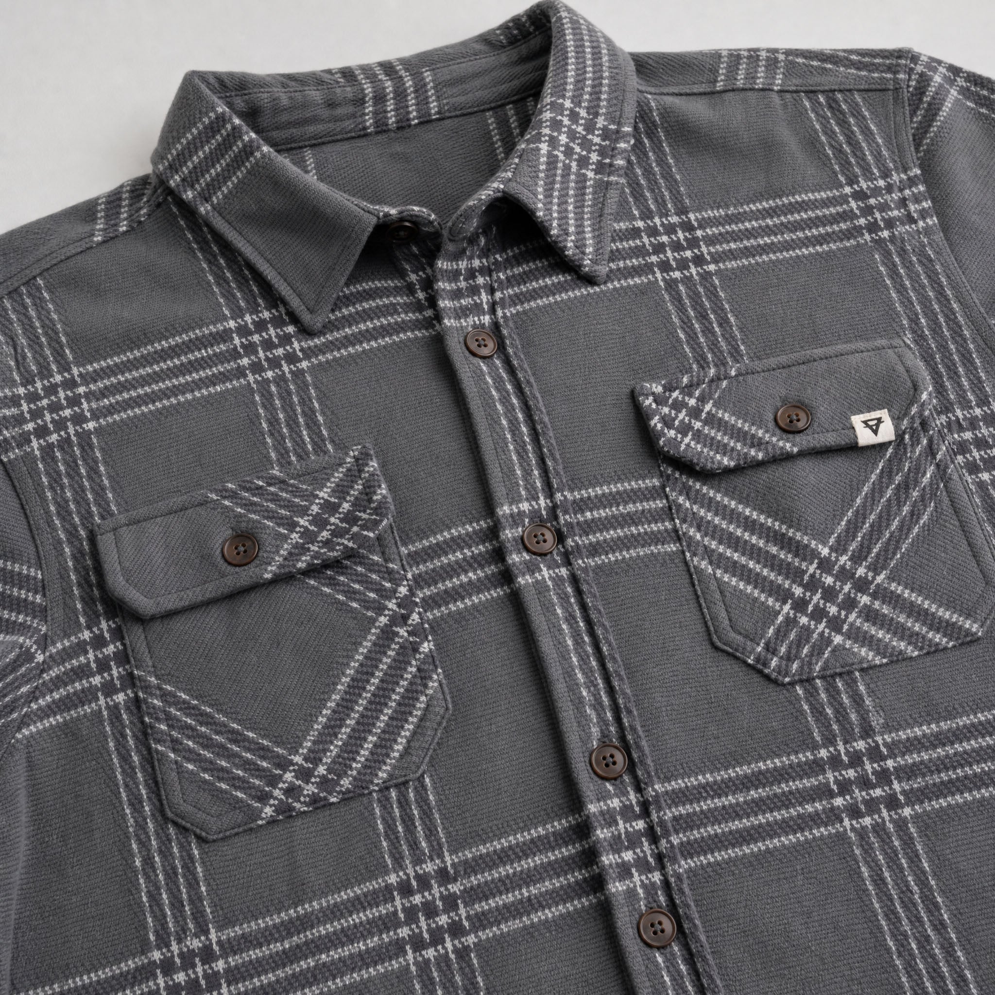 Men's LIV Outdoor Lichen Stretch Flannel Button Down shirt, showcasing a comfortable, stylish men's top with a button front and flannel fabric.