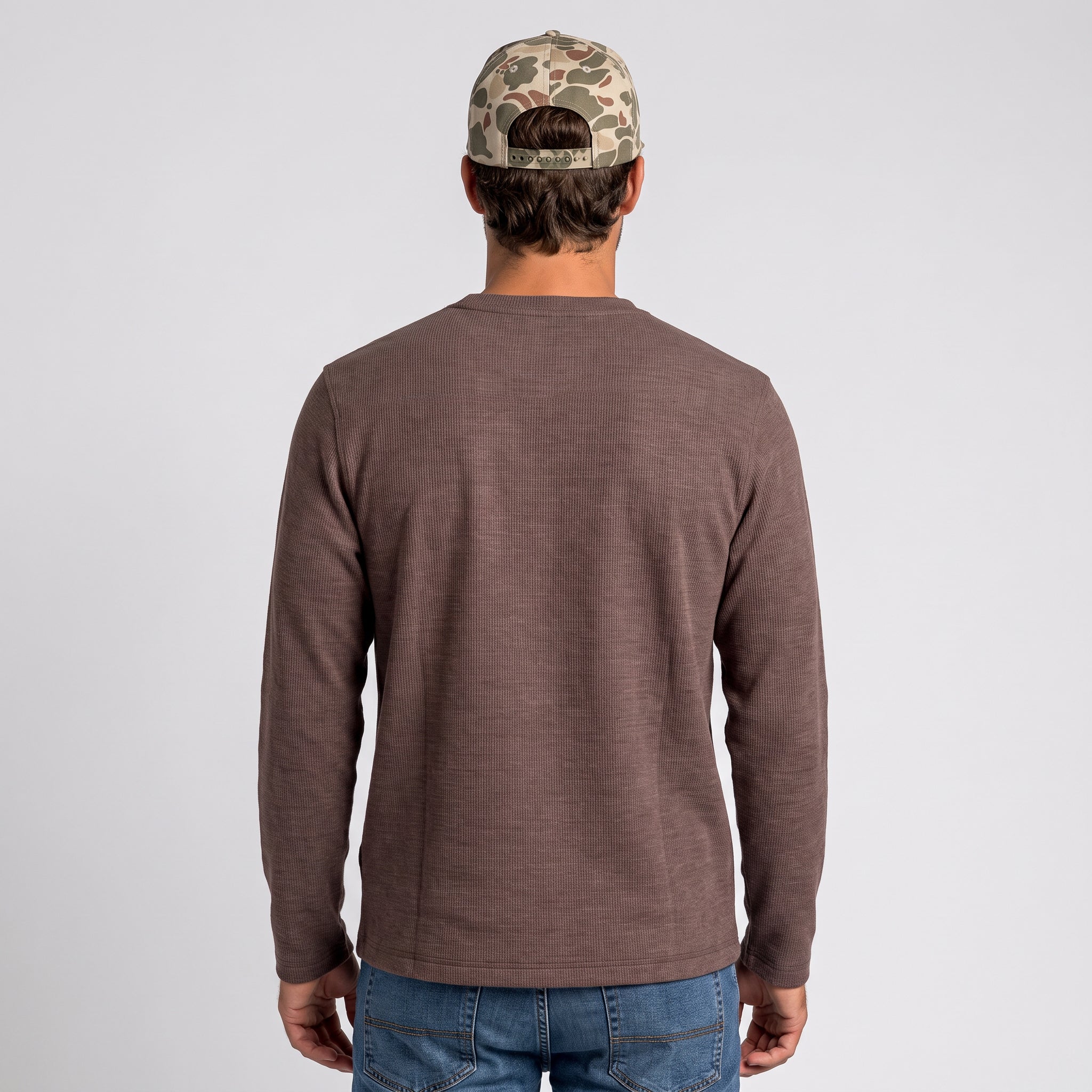 Men's Fireside Sherpa Lined Waffle Henley