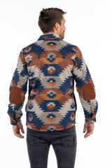 Men's Bear Heavy Fleece Shirt Jacket - Print - LIV Outdoor