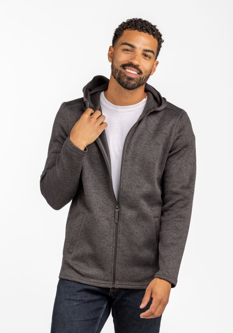 Men's Crispin Sweaterfleece Hooded Jacket - LIV Outdoor