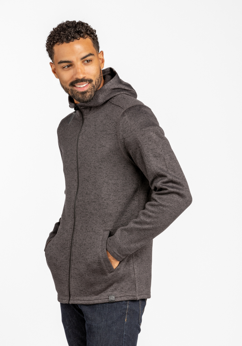 Men's Crispin Sweaterfleece Hooded Jacket - LIV Outdoor
