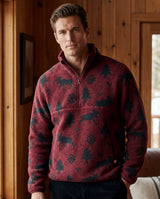 Men's Subzero Heavy Printed Fleece 1/4 ZIp Pullover