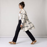 Women's Shay Faux Wool Long Button Coat
