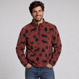 Men's Subzero Heavy Printed Fleece 1/4 ZIp Pullover