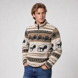 Men's Subzero Heavy Printed Fleece 1/4 ZIp Pullover