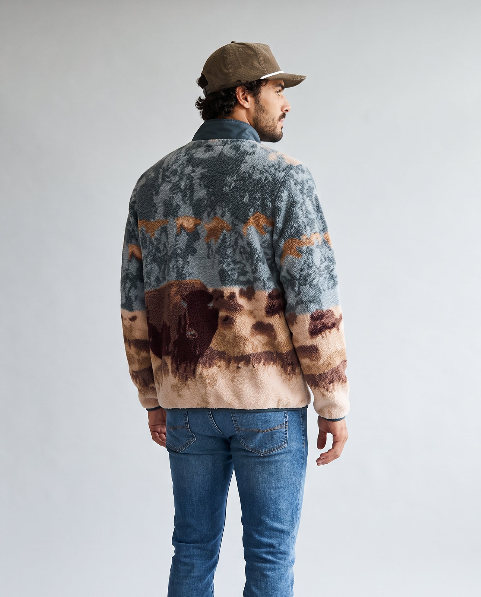 Men's Subzero Heavy Printed Fleece Snap Tee