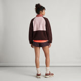 Women's Tara Jersey Lined Snap-Up Pullover - Multitone