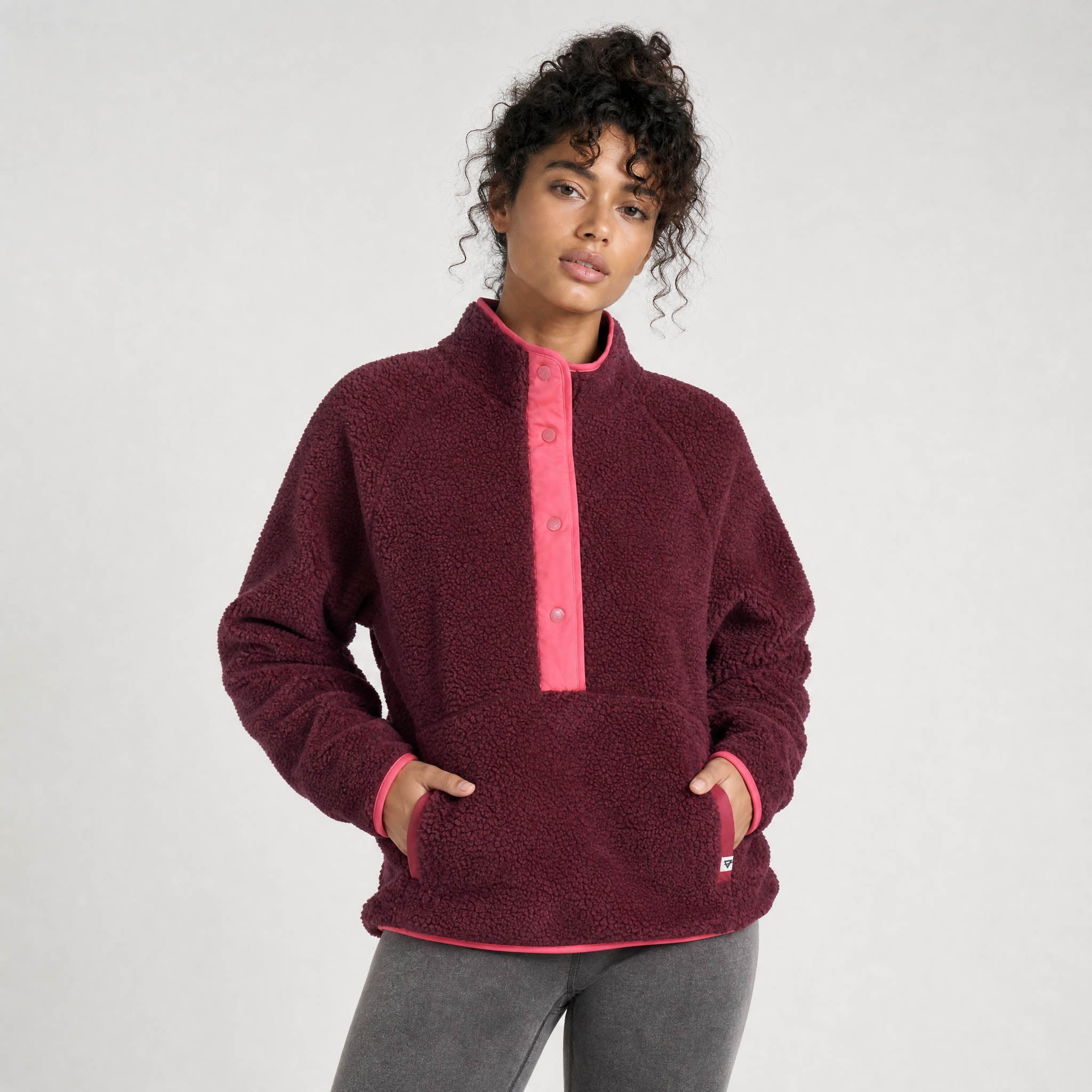 Women's Tara Jersey Lined Snap-Up Pullover