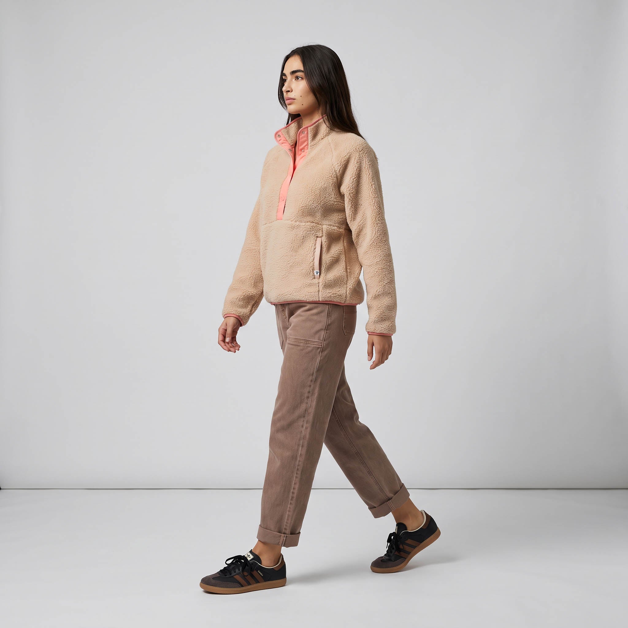 Women's Tara Jersey Lined Snap-Up Pullover