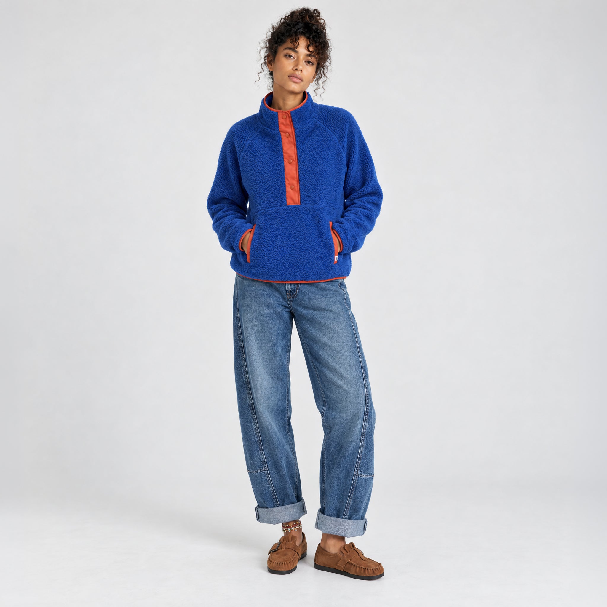 Women's Tara Jersey Lined Snap-Up Pullover