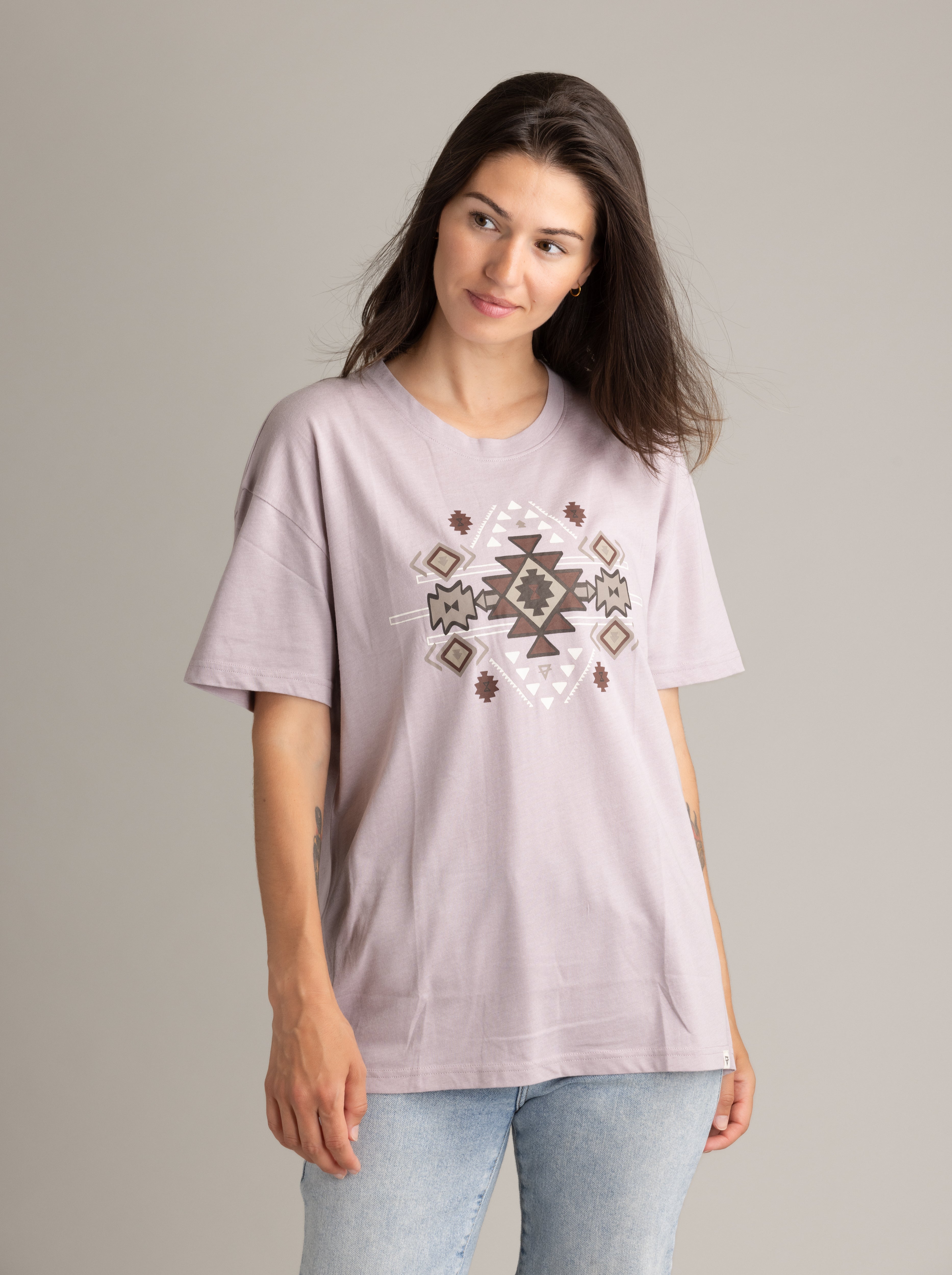 Women's Reagan Oversized Graphic Tee - Stonewashed  in Plus Size - LIV Outdoor