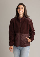 Women's Cori Full Zip Boucle Hybrid Jacket - LIV Outdoor