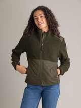 Women's Cori Full Zip Boucle Hybrid Jacket - LIV Outdoor