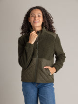 Women's Cori Full Zip Boucle Hybrid Jacket - LIV Outdoor