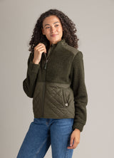 Women's Cori Full Zip Boucle Hybrid Jacket - LIV Outdoor