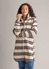 Women's Ainsley Long Sherpa Button Coat - LIV Outdoor
