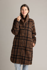 Women's Ainsley Long Sherpa Button Coat - LIV Outdoor
