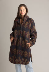Women's Ainsley Long Sherpa Button Coat - LIV Outdoor