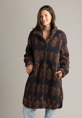 Women's Ainsley Long Sherpa Button Coat - LIV Outdoor
