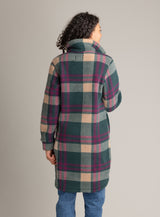 Women's Ainsley Long Sherpa Button Coat - LIV Outdoor
