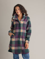 Women's Ainsley Long Sherpa Button Coat - LIV Outdoor