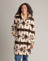 Women's Ainsley Long Sherpa Snap-Front Jacket