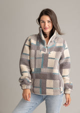 Women's Ainsley Plush Sherpa Pullover - LIV Outdoor