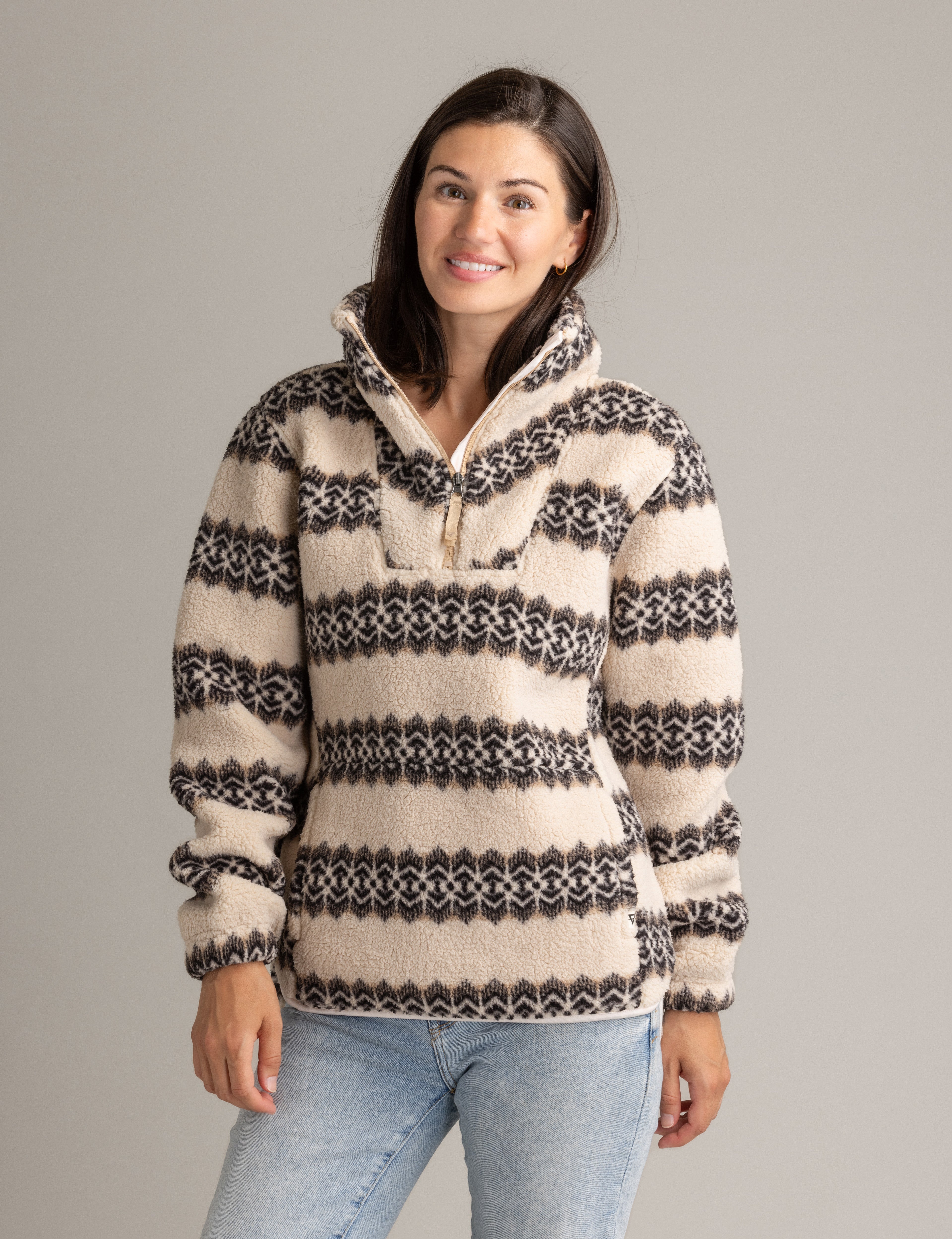 Women's Ainsley Plush Sherpa Pullover - LIV Outdoor