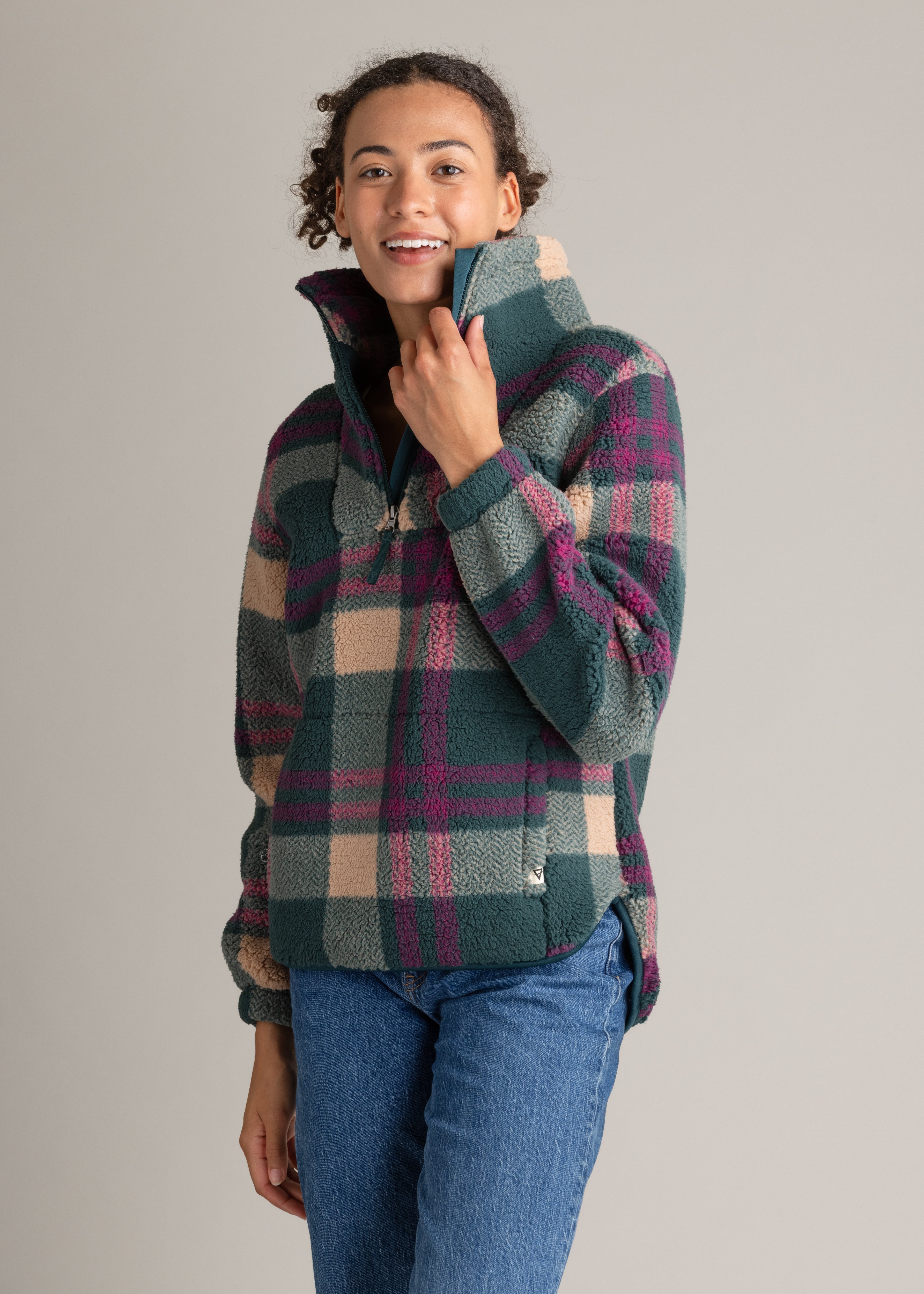Women's Ainsley Plush Sherpa Pullover - LIV Outdoor