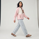 Women's Tara Jersey Lined Snap-Up Pullover - Multitone