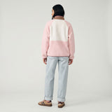 Women's Tara Jersey Lined Snap-Up Pullover - Multitone
