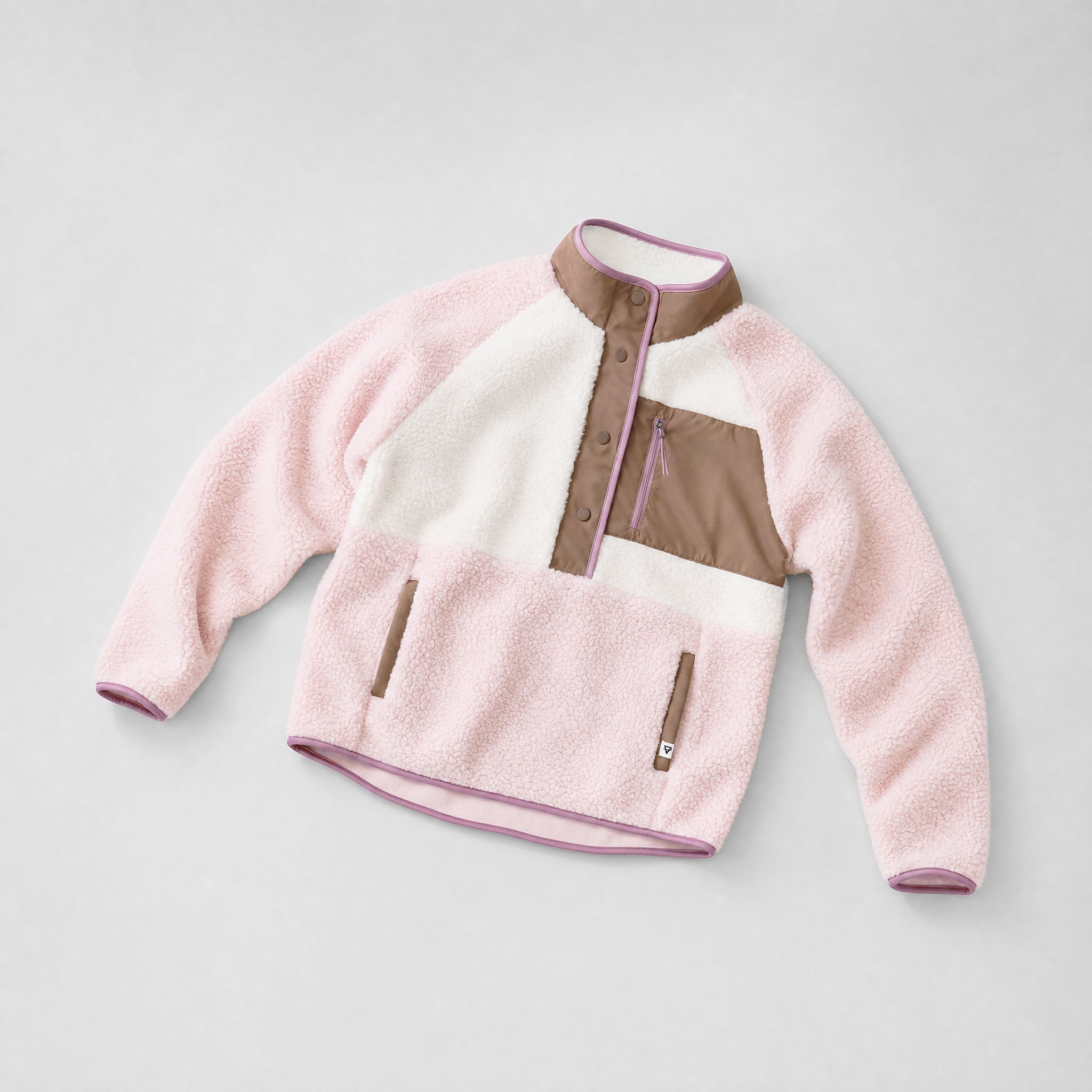 Women's Tara Jersey Lined Snap-Up Pullover - Multitone