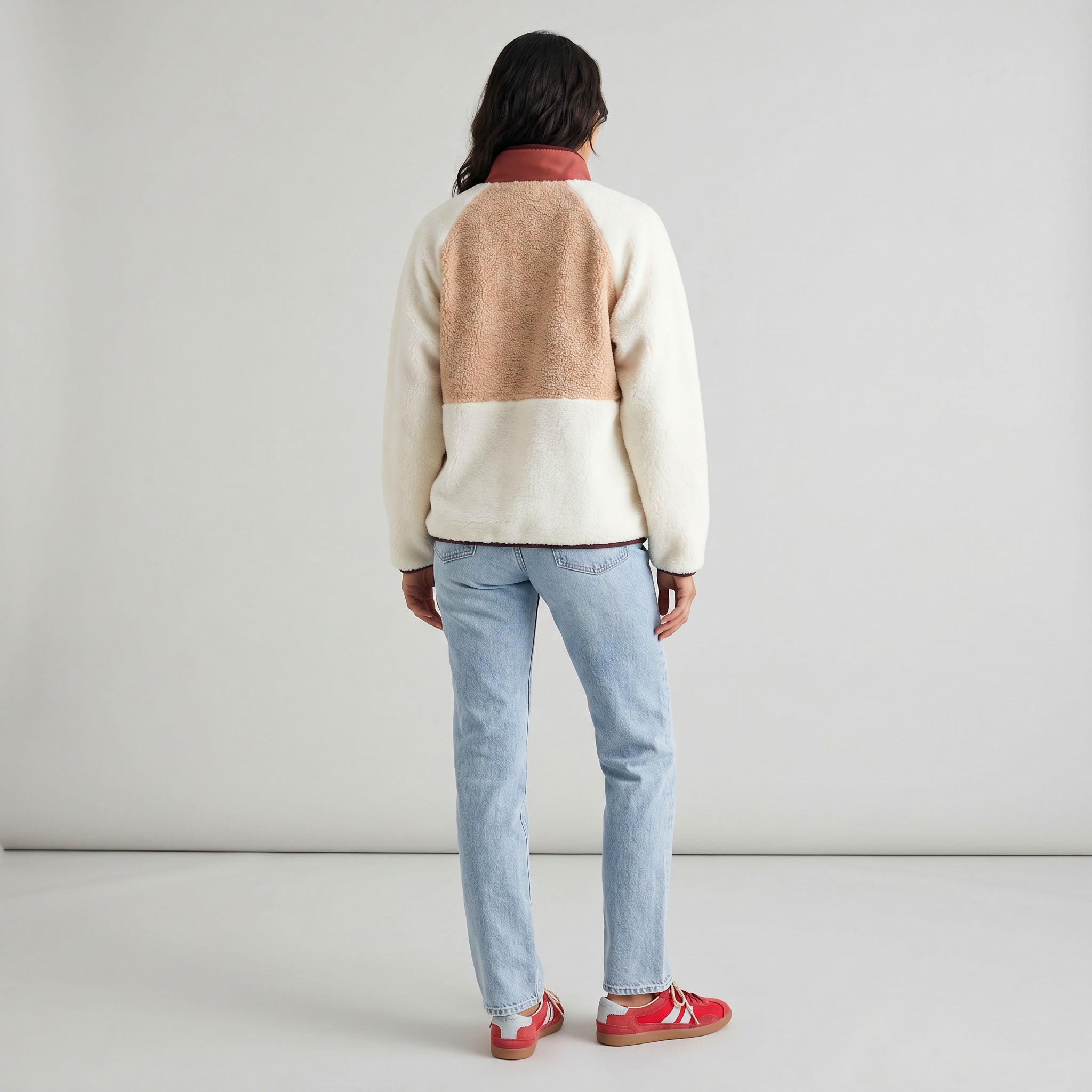 Women's Tara Jersey Lined Snap-Up Pullover - Multitone