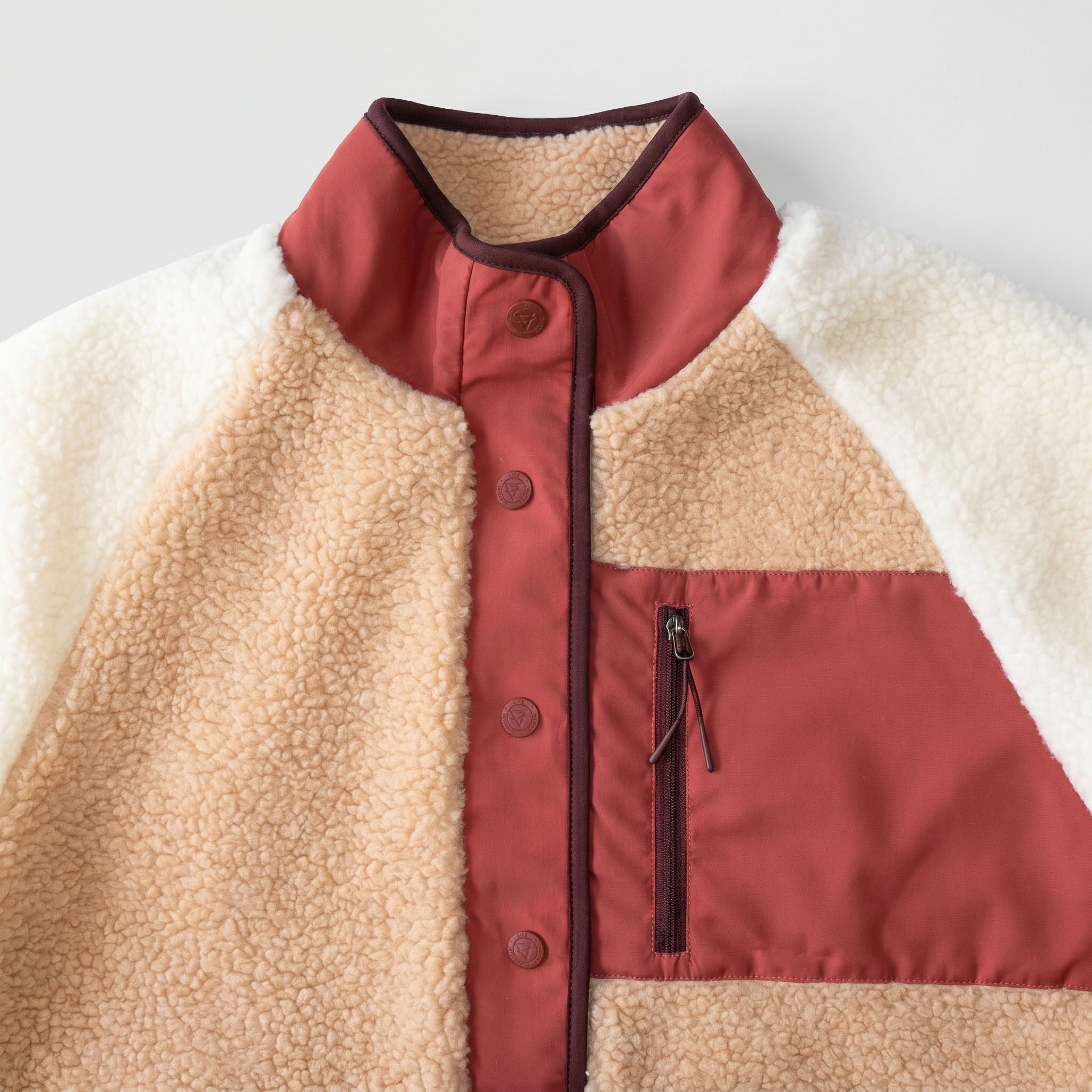 Women's Tara Jersey Lined Snap-Up Pullover - Multitone
