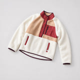 Women's Tara Jersey Lined Snap-Up Pullover - Multitone