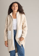 Women's Cori Boucle Long Coat - LIV Outdoor