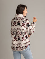 Women's Ainsley Full Zip Ultra Plush Sherpa Jacket in Plus sizing - LIV Outdoor