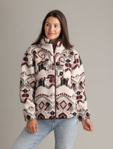 Women's Ainsley Full Zip Ultra Plush Sherpa Jacket in Plus sizing - LIV Outdoor