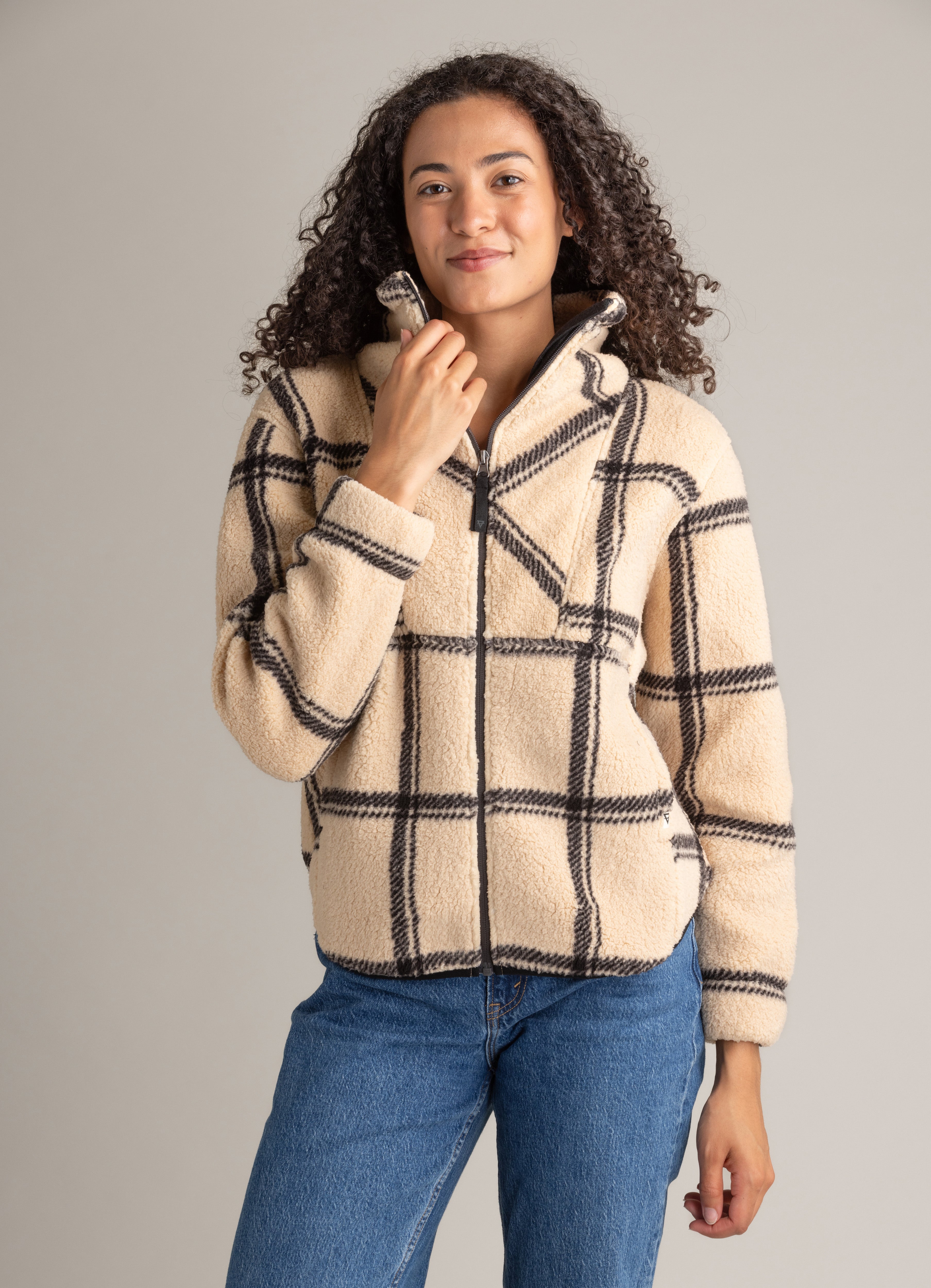 Women's Ainsley Full Zip Ultra Plush Sherpa Jacket - LIV Outdoor