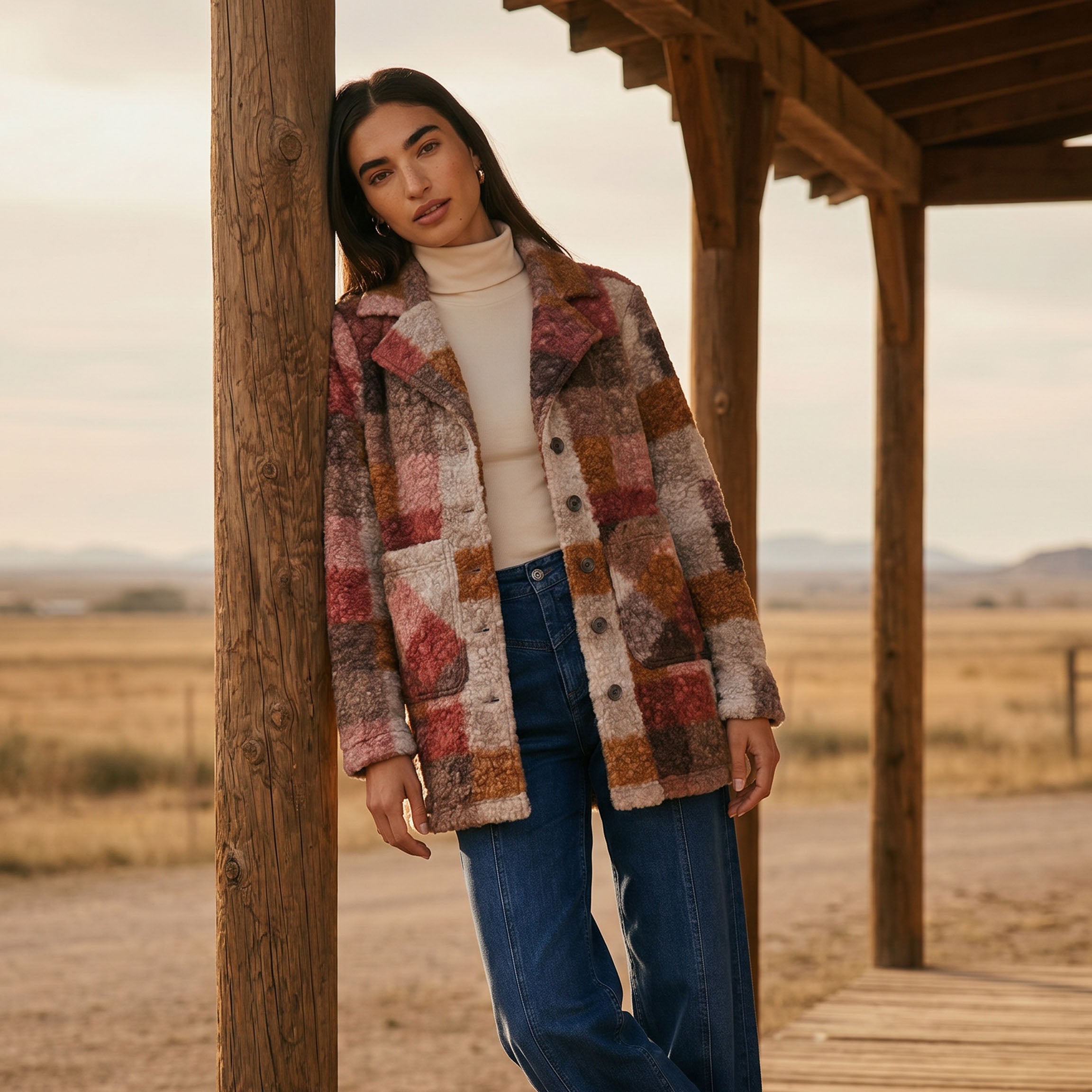 Women's LIV Outdoor Magnolia Bouclé Jacket featuring textured fabric and a tailored fit, ideal for casual and outdoor styling.